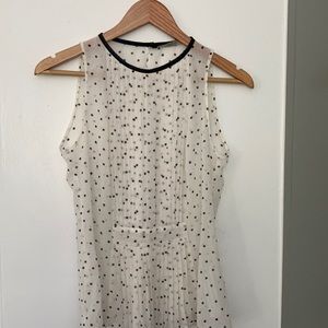 Zara Polka Dot Sleeveless Top